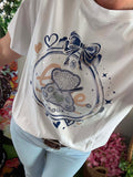 Tee-shirt Oursons Amour strass