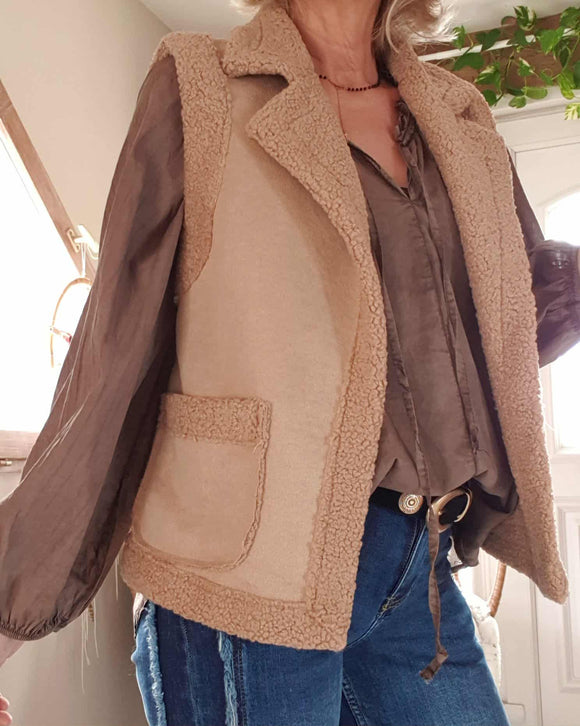 Gilet Marion camel
