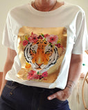 Tee-shirt Lion blanc