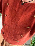 Pull sans manches Gaby terracotta du 36 au 42