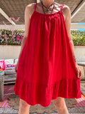 Robe tunique Isabelle rouge