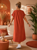 Robe longue Terracotta du 38 au 48