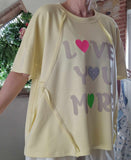 Haut Love You More jaune