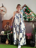Combinaison Athena beige/bleu