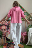 Veste Caroline à capuche rose