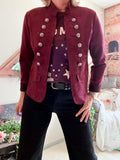 Veste Victoria bordeaux du 36 au 42