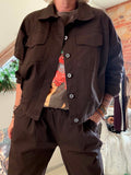 Veste City chocolat du 38 au 48