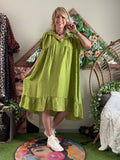 Robe Cécile Pistache du 38 au 52