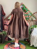Robe Cécile chocolat du 38 au 52
