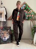 Veste City chocolat du 38 au 48