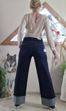 Jeans brut revers