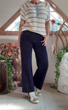 Pull marin col bleu