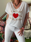 Tee-shirt l amour le chocolat