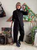 Pantalon avec ceinture Agathe noir du 36 au 46