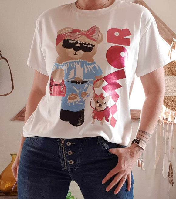 Tee-shirt Ourson amor