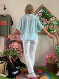 Blouse bleu ciel Tina