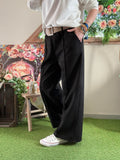 Pantalon avec ceinture noir