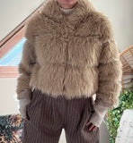 Manteau fausse fourrure