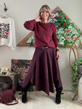 Pull Clouté bordeaux du 36 au 40/42