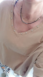 Haut Oversize camel Star