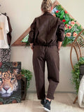Veste City chocolat du 38 au 48