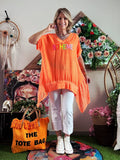 Tunique orange Bohème