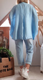 Blouse bleu ciel Tiffany