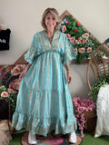 Robe Yasmine turquoise