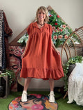 Robe Cécile terracotta du 38 au 52