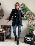 Veste longue MJ noire du 36 au 42/44