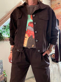 Veste City chocolat du 38 au 48