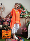 Tunique orange Bohème
