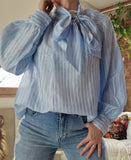 Blouse Nana  bleu ciel