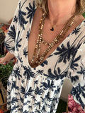 Robe Chezenne blanc/bleu
