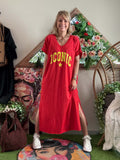 Robe longue Iconic rouge