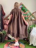 Robe Cécile chocolat du 38 au 52