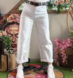 Jeans Barrel  blanc
