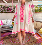 Robe poncho fushia Jaipur