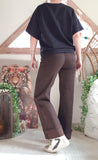 Jeans imprimé chocolat