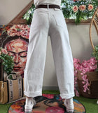 Jeans Barrel  blanc