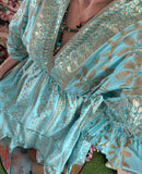 Robe Yasmine turquoise