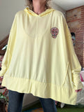 Sweat Skull strass jaune