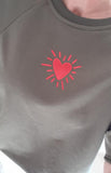 Sweat Coeur kaki
