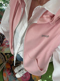 Veste sans manches Bonjour rose