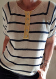 Pull Marin col jaune