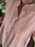 Blouse Josephine rose poudré