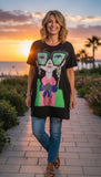Tee-shirt long Fashion