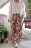 Pantalon Agathe Marron
