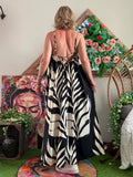 Robe longue Tropicale noire