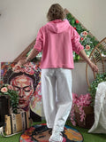 Veste Caroline à capuche rose